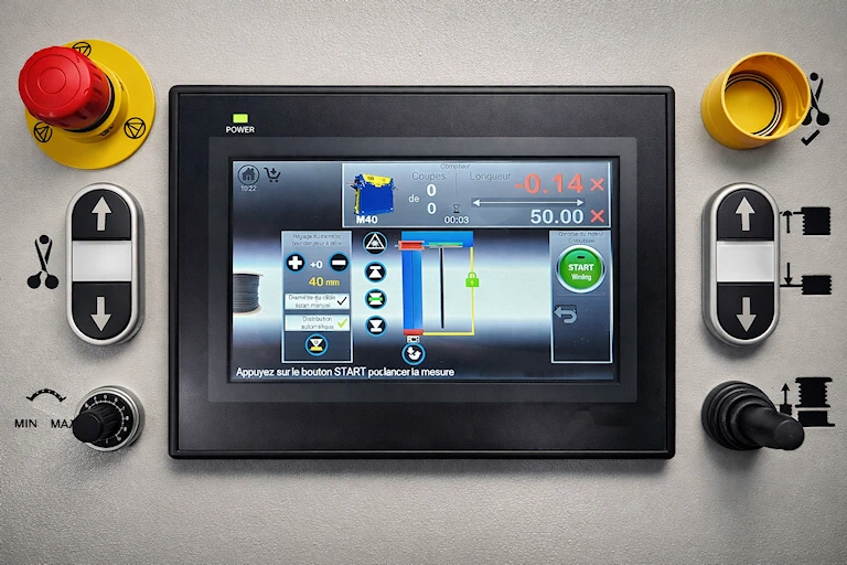 touch panel counter, 7inches for machines type serie TRG