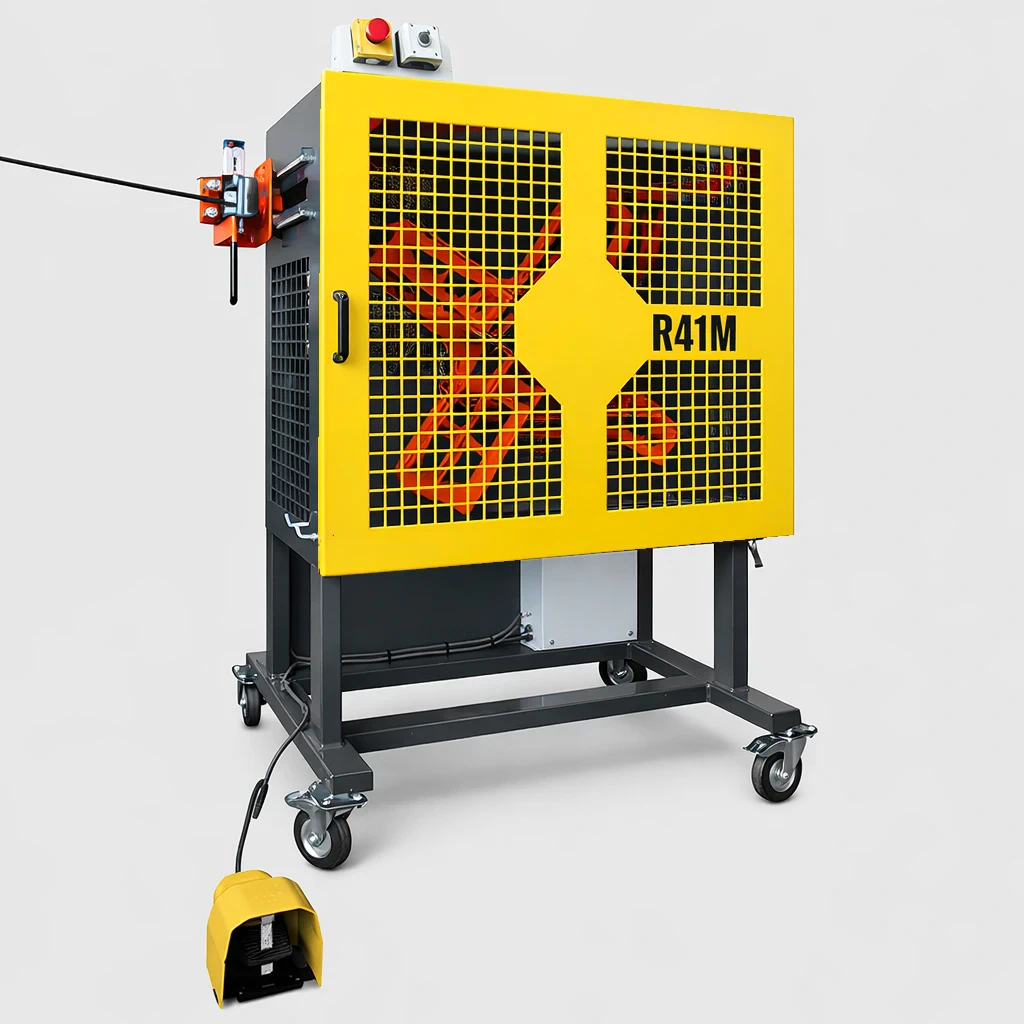 for coiling cable with a motorized unit