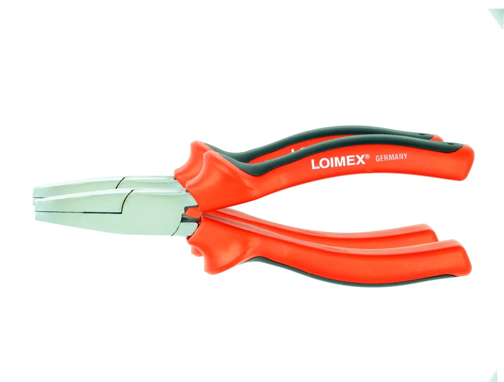 • Calidad superior, cromados y bruñidos, filos templados por inducción.<br> • Mangos con aislamiento de PVC de 2 componentes en rojo y negro.<br>• Según DIN ISO 5745, forma Alemana, acero C60. <br>