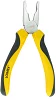 • Alicate universal de calidad superior cromados y bruñidos, filos  templados por inducción, mangos con aislamiento de PVC de 2 componentes en amarillo y negro.
<br>
• Según <b>DIN ISO 5746</b> forma Alemana, cromo-vanadio. <br>
