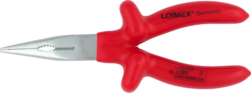 • Alicate para telefonía con cabeza recta.<br>
• Doble aislamiento según norma  IEC 60900.<br>
• Norma <b>VDE 0682/201</b><br>
• Según <b>DIN ISO 5745</b> <br>•<b> Garantía total</b>