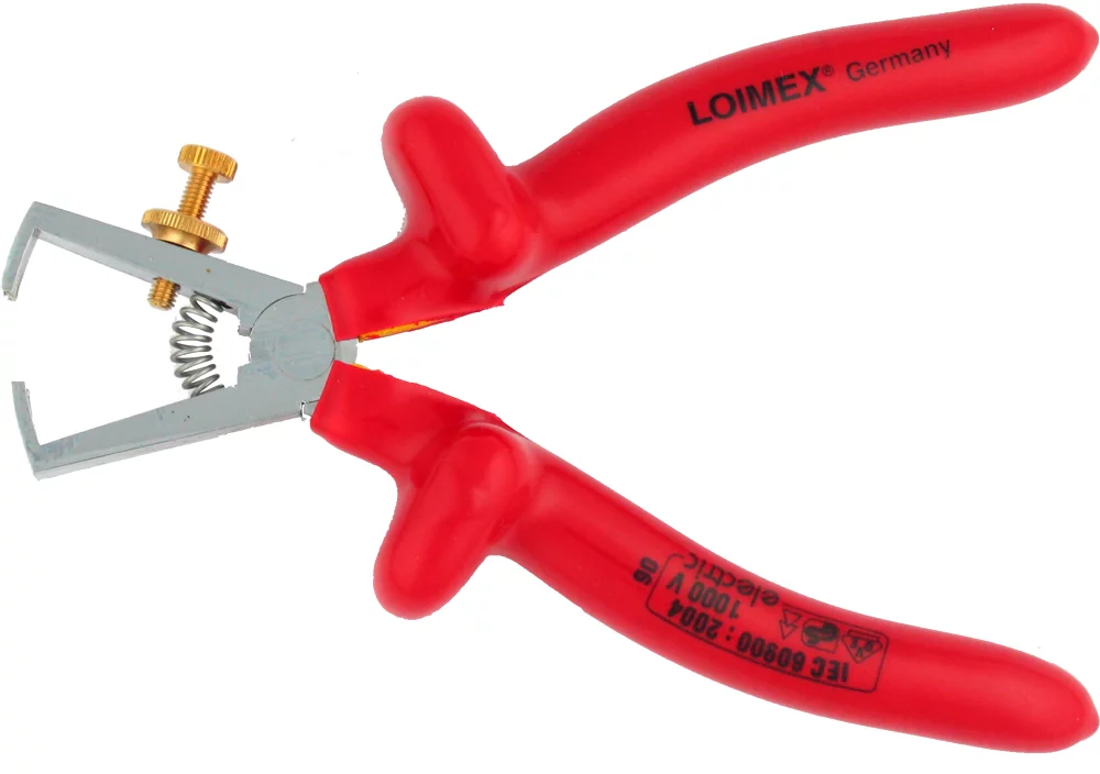 • Con resorte y tornillo de fijación de pelado.<br>
• Doble aislamiento según norma  <b>IEC 60900</b>.<br>
• Norma <b>VDE 0682/201</b>.<br>
•<b> Garantía total</b>