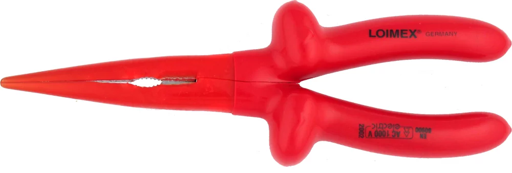 • Alicate para telefonía con cabeza recta.<br>
• Doble aislamiento <b> TOTAL </b>según norma  <b>IEC 60900</b>.<br>
• Norma <b>VDE 0682/201</b>.<br>
• Según <b>DIN ISO 5745</b>. <br>•<b> Garantía total</b>