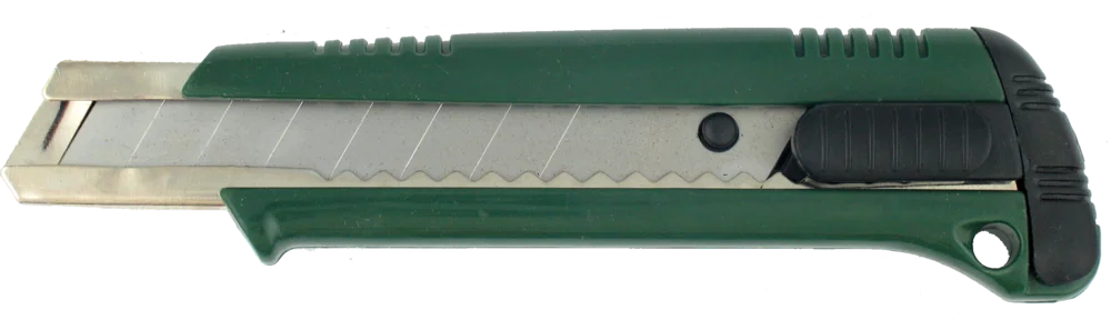 • Con dos hojas de recambio incorporadas.<br>
• Cuerpo de plástico resistente.