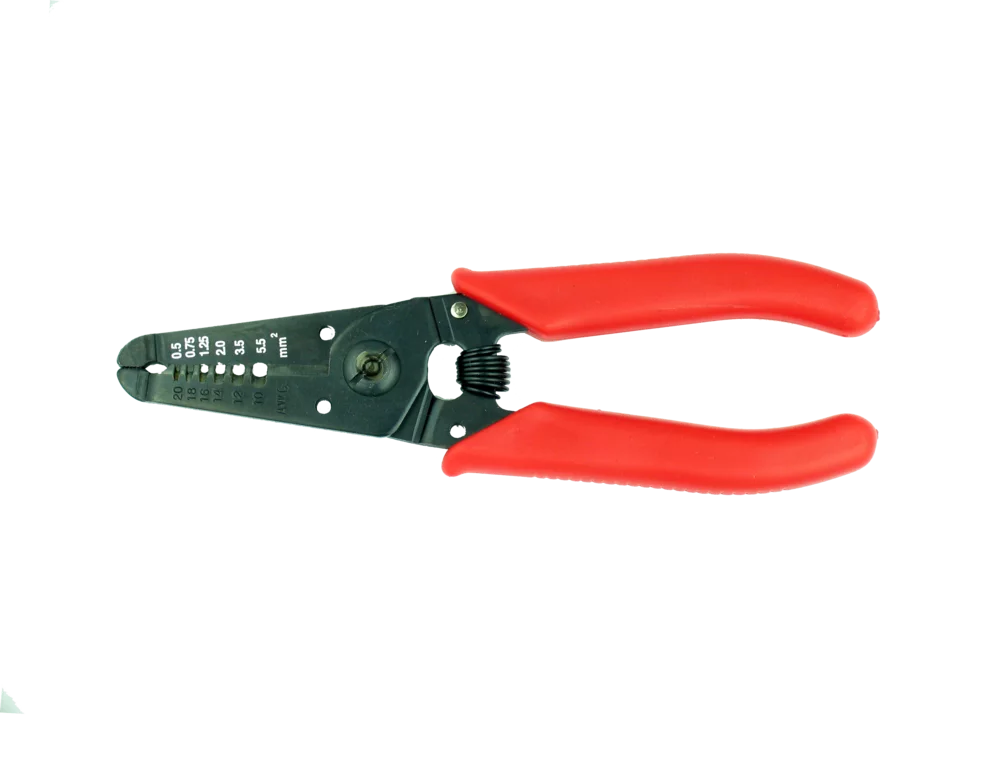 • Instrumento simple que no debería faltar en ninguna caja de herramientas.<br>
• De acero de buena calidad. <br>
• Mangos aislados de poliamida. <br>
• Con palanca de bloqueo.