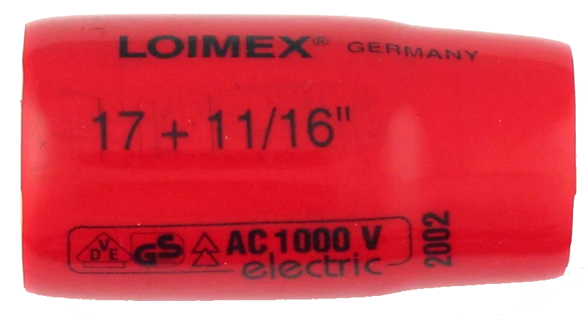 • Para llaves de carraca y llave “T”.<br>
• Fabricado en acero templado.<br>
• Aislamiento en resina especial blanda antigolpes.<br>
• <b>Combinado mm y pulgadas (")</b> (Ideal para tuercas desgastadas )