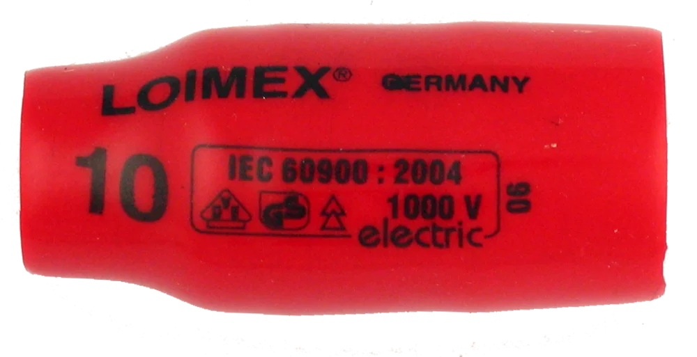 • Para llaves de carraca y llave “T”.<br>
• Fabricado en acero templado.<br>
• Aislamiento en resina especial blanda antigolpes.<br>
