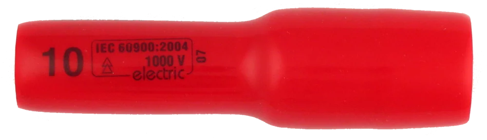 • Para llaves de carraca y llave “T”.<br>
• Fabricado en acero templado.<br>
• Aislamiento en resina especial blanda antigolpes.<br>
