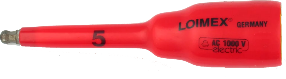 • Para llaves de carraca y llave “T”.<br>
• Fabricado en acero templado.<br>
• Aislamiento en resina especial blanda antigolpes.<br>
