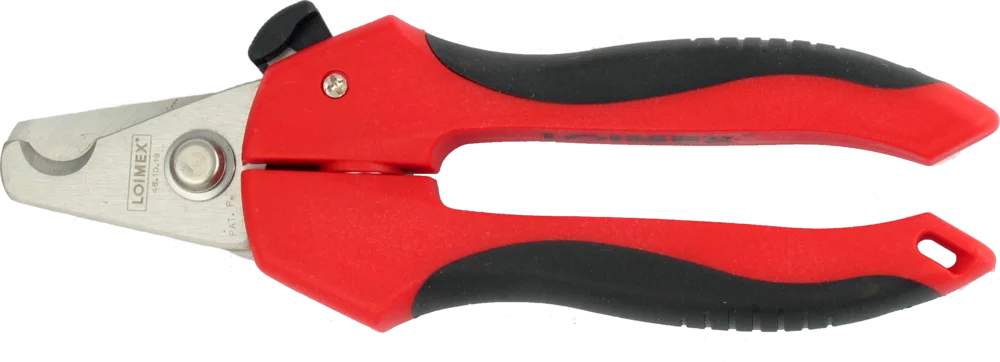 • Cortadora de cables Cu/Al.<br>
• Con hojas de acero inoxidable.<br>
• Mangos de plástico resistente y antideslizante de dos componentes.