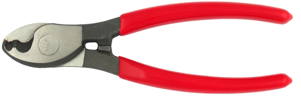 • Para cortar hilos macizos de cobre y aluminio.<br>
• Mangos aislados.
