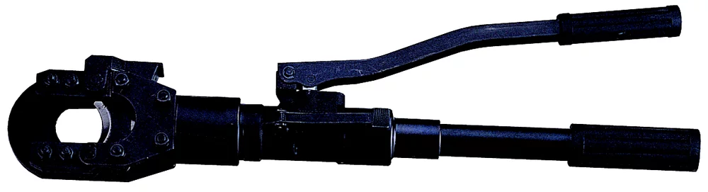 • Con bomba manual incorporada de dos velocidades.<br>
• Para cortar <b>cables de acero</b> hasta 25
mm Ø.<br> • Para cortar <b>cables subterráneos armados</b>
hasta 40 mm Ø.<br>
• Fuerza de corte: 60 Kn.<br>
• Bolsa de transporte incluida.<br>
• Cabezal giratorio 180°.<br>

