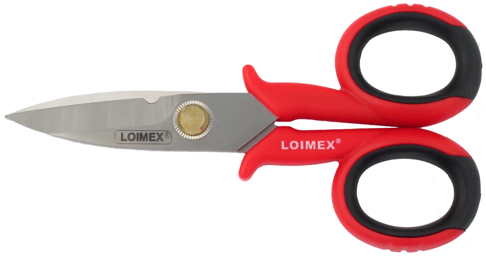 • Hojas de acero inoxidable.<br>•  Mangos con <b>aislamiento grueso de PVC</b> de dos componentes.<br> • Con pelador de cable.<br /> • <b>Hoja microdentada<b/>