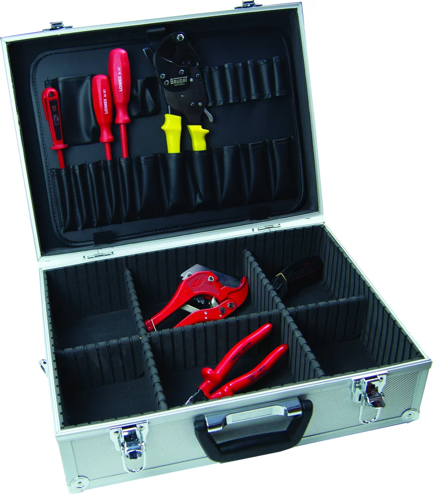 • Compartimentos para herramientas<br>
• Separaciones variables.<br>
• <b>No incluye herramientas.</b>