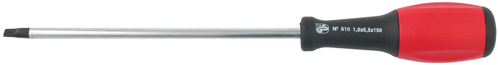 ● Hojas fabricadas en <b>Acero-Vanadium-Molibdeno</b>.<br>
● Valores de dureza y un par <b>superiores</b> a las normas <b>DIN / ISO</b> <br>
● Mango: dos componentes de gran volumen.<br>● Diseño ergonómico y resistente a golpes.<br> ● Con superficie antideslizante <b>kraftgrip-micro</b><br>
● Con <b>más de un 50% de fuerza de transmisión</b> que los destornilladores de un solo componente.<br>
