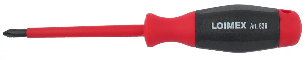 ● Hojas fabricadas en <b>Acero-Vanadium-Molibdeno</b>.<br>
● Valores de dureza y un par <b>superiores</b> a las normas <b>DIN / ISO</b> <br>
● Mango: dos componentes de gran volumen.<br>● Diseño ergonómico y resistente a golpes.<br> ● Con superficie antideslizante <b>Kraftgrip-Max</b><br>
● Con <b>más de un 50% de fuerza de transmisión</b> que los destornilladores de un solo componente.<br>● Probado y certificado según los últimos estándares: <b>EN60900, IEC/CEI900, VDE0680.</B><BR>● Para trabajos en tensión hasta <b>AC 1000V y CC 1500V</B>.
